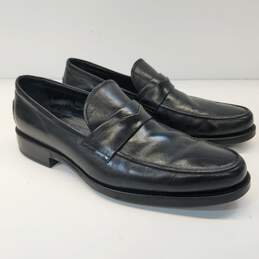 Tod's Leather Loafers Men Size 9.5 Black