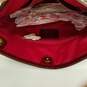 Coach Poppy Embossed Crimson Leather Chain Strap Tote Bag image number 3
