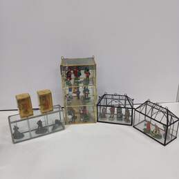 Bundle of 6 Assorted Display Cases of War Figurines