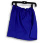 Womens Blue Stretch Elastic Waist Pockets Pull-On Short Mini Skirt Size 4 image number 1