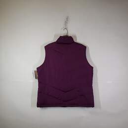 Womens Regular Fit Mock Neck Sleeveless Full Zip Puffer Vest Size XL alternative image