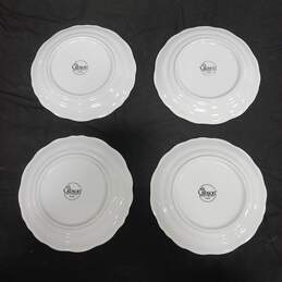 Set of 4 Gibson Housewares Victorian Rose Pattern Bread Plates alternative image