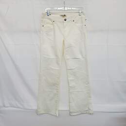 Cabi White Mid Rise Flare Jeans WM Size 4 NWOT