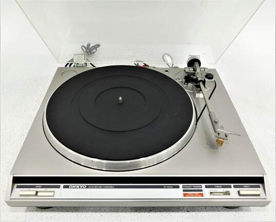 VNTG Onkyo Model CP-1022A Turntable w/ Cables (Parts and Repair) image number 3