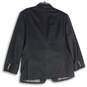 Womens Black Notch Lapel Long Sleeve Flap Pocket Two Button Blazer Size 44R image number 2