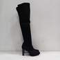 Charles David Above the Knee Black Knit Sock Boots Size 8.5 image number 4