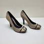 Tory Burch Pump Classic Sylvia Linen Pump Shoes Size 7.5 image number 1