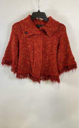 St. John Orange Sweater Jacket - Size Small