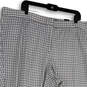NWT Womens White Black Plaid Flat Front Stretch Modern Fit Ankle Pants 22W image number 3
