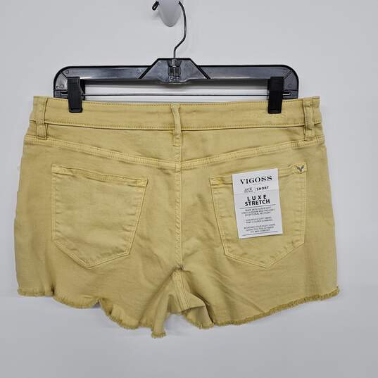 Yellow Ace High Rise Shorts image number 2