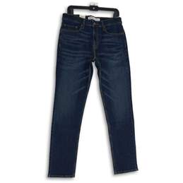 Mens Dark Blue Denim Pockets Stretch Slim Fit Skinny Leg Jeans Sz 10x29x30