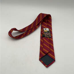 Mens Multicolor Silk Striped Four In Hand Adjustable Designer Necktie alternative image