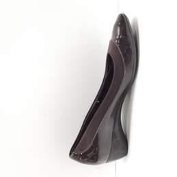 Salvatore Ferragamo Women's Brown Patent Leather Wedge Flats Size 6