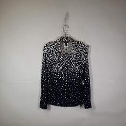 NWT Womens Spotlight Long Sleeve Collared Button-Up Shirt Size PM