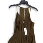 NWT Womens Brown Sleeveless V-Neck Back Keyhole Midi Sheath Dress Size S image number 3