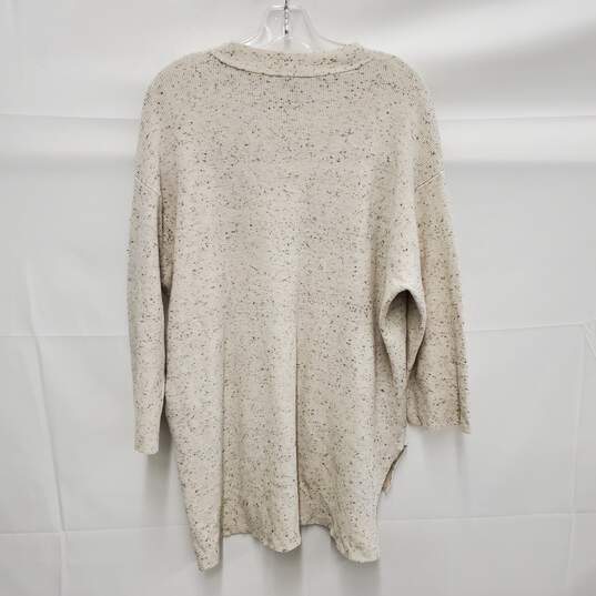 Eileen Fisher WM's Beige Speckle Cotton Blend Crew Neck Sweater Size M image number 2