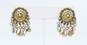 Artisan Sterling Silver Vermeil Brass Lapis Earrings Variety 32.1g image number 5