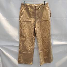 Nanette Lepore Oatmeal Cotton Blend Pants NWT Size 10