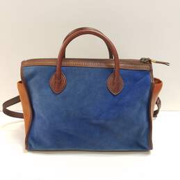 Madewell Suede Leather 1937 The Camden Satchel Blue