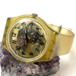 Designer Swatch Swiss AG 1994 Adjustable Strap Round Dial Analog Wristwatch
