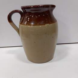 Pearsons Of Chesterfield Brown and Tan Stoneware Jug alternative image
