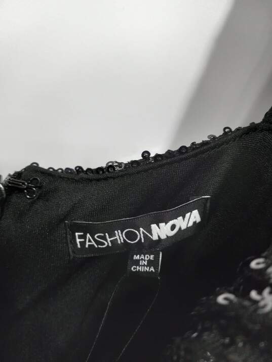 Women's Fashion Nova Margo Sequin Mini Dress Sz 1X NWT image number 3