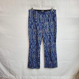 Maeve The Margot Blue Swirl Patterned Knit Pants WM Size S alternative image