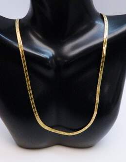 Fancy 14k Yellow Gold Etched Chain Necklace 5.6g