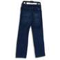 Womens Blue Medium Wash Pockets Original Denim Straight Leg Jeans Size 6R image number 2