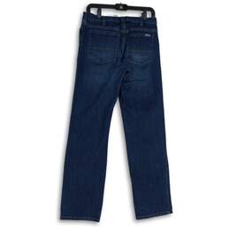 Womens Blue Medium Wash Pockets Original Denim Straight Leg Jeans Size 6R alternative image