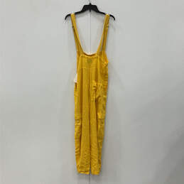 NWT Womens Yellow Cargo Pockets Adjustable Strap Overall Jumpsuit Size XS alternative image
