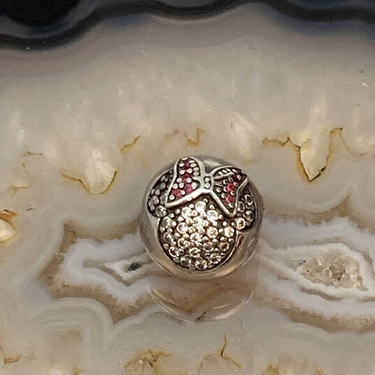 Designer Pandora S925 ALE Sterling Silver Disney CZ Stone Clip Beaded Charm image number 1