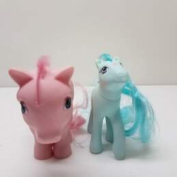 Lot of 2 Vintage My Little Pony MLP Figurines - Peach Blossom 1986 & Cotton Candy 1982 alternative image