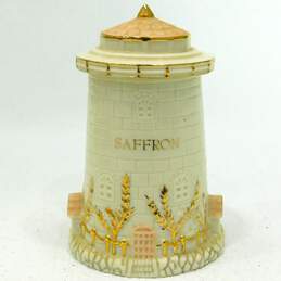 2002 Lenox Lighthouse Seaside Spice Jar Fine Ivory China Saffron