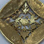 Designer Joan Rivers Gold-Tone Floral Enamel Fashionable Chain Pendant image number 4