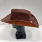 Men's Crushable Leather Outback Hat Sz L image number 3
