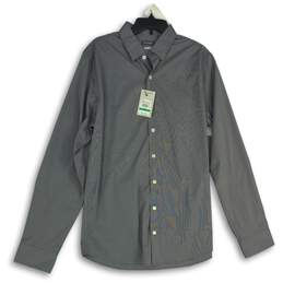 NWT Van Heusen Mens Gray Long Sleeve Collared Dress Shirt Size LT 16-16 1/2