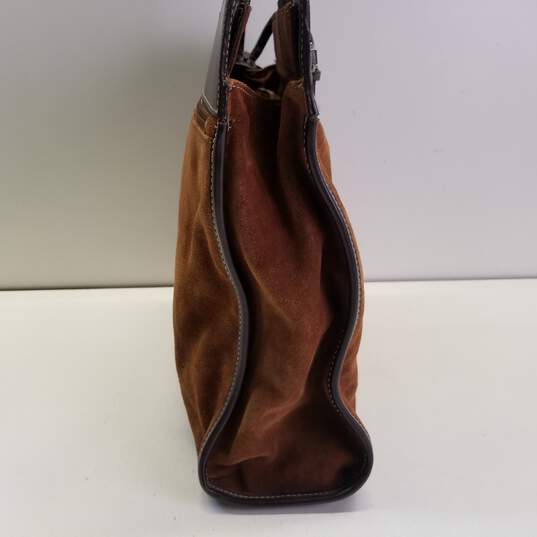 FRANKLIN COVEY Brown Leather Tote Bag Briefcase Organizer Shoulder Laptop  Purse