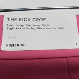 Ann Taylor The Kick Crop Pant Pink Size 6