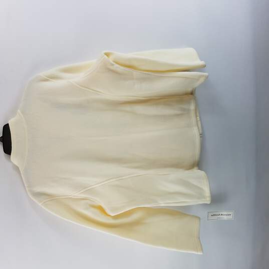 Alfred Dunner Women OffWhite Zip Up Sweater L image number 2