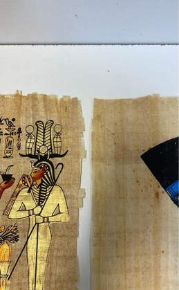 Lot of 2 Egyptian Screen Print on Papyrus Paper Print alternative image