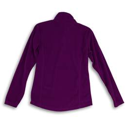 Alpine Design Womens Purple 1/4 Zip Mock Neck Long Sleeve Pullover T-Shirt Sz S alternative image