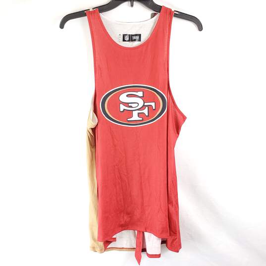 NFL Team Apparel 49ers Women Red Top XL NWT image number 1