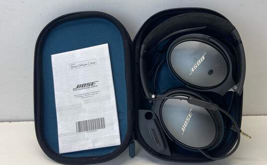 Bose QuietComfort 25 Noise Cancelling Headphones - Black (Wired) with Case image number 2