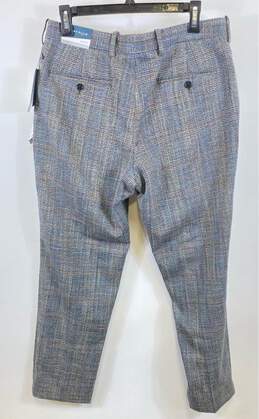 NWT Perry Ellis Mens Multicolor Check Plated Front Pockets Dress Pants Sz 32x30 alternative image