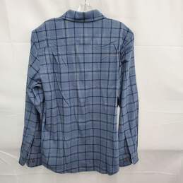 NWT Pendleton MN's Ultra Luxe Merino Blue Gray Plaid Long Sleeve Shirt Size M alternative image