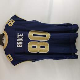 Reebok NFL Rams Isaac Bruce #80 Men Blue Sleeveless Athletic Shirt Jersey XL alternative image