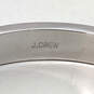 Designer J. Crew Silver-Tone Round Shaped Hinged Thick Bangle Bracelet image number 5