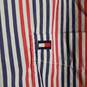 Mens Striped Short Sleeve Collared Button-Up Shirt Size Medium image number 3