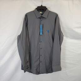 14th & Union Men Dark Gray Dress Shirt NWT sz XL